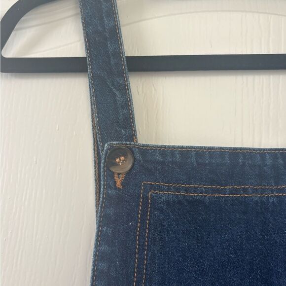 Topshop Moto Blue Denim Overall Dress - 8 - Picture 2 of 5